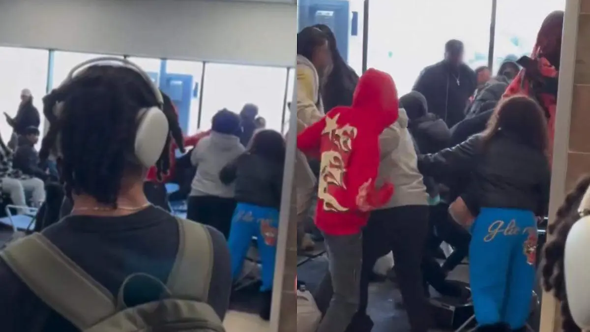 pelea en aeropuerto de Atlanta